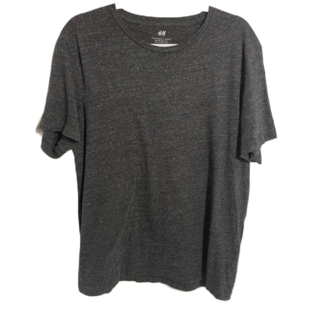 H&M Large Men's T-Shirt Black with White Specks